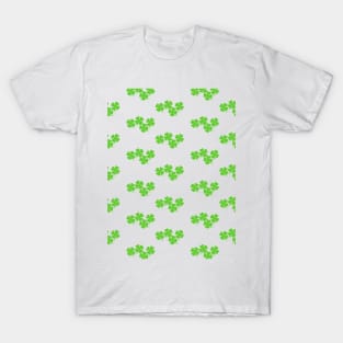 Four Leaf Clover Pattern T-Shirt